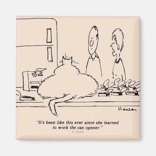 Vetkat Magneet (Voorkant)