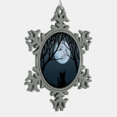 Vetkat Ornament Aangepaste kerstdecoratie met kat (Links)