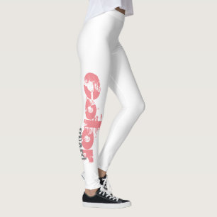 Vetkleurige kleurenbeschermingstekst Leggings