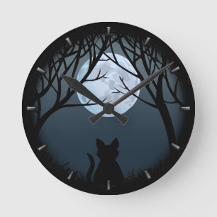 Vetklokklok Cute Cat Lover wandklokken & decor Ronde Klok