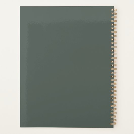 Vetminimalistisch dagblad planner (Achterkant)