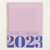 Vetminimalistisch dagblad planner (Voorkant)