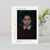 Vetnaam Modern Luxe Afstuderen Folie Uitnodiging (Staand Voorkant)