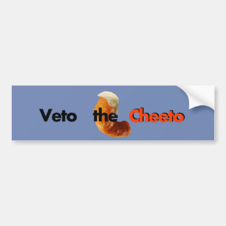 Veto de Cheeto-Bumpersticker Bumpersticker