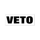 VETO 	RUBBERSTEMPEL (Gestempeld)
