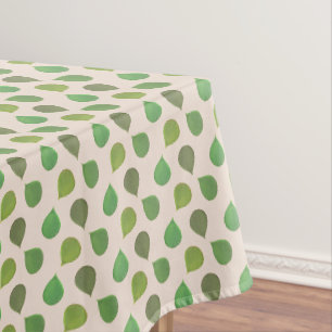 Vetplant Jade Boom Groene Bladeren op Beige Tafelkleed