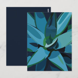 Vetplanten Blauwe Agave Cactus Vetplanten Briefkaart