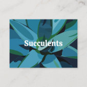 Vetplanten Blauwe Agave Cactus  Visitekaartje (Voorkant)