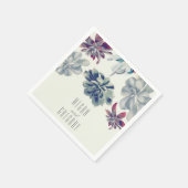 vetplanten bloementuin bruiloft servetten (Hoek)