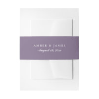 vetplanten | Invitation Belly Bands | Lavendel