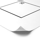 Vetplanten met Zilveren Bladeren Cadeau Verwachte  Poster (Hoek)