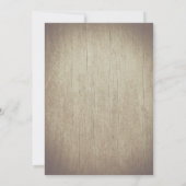 vetplanten rustieke bruiloft kaart (Achterkant)