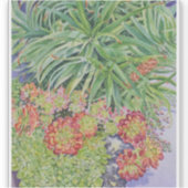 Vetplantentuin Sticker (Voorkant)