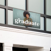 Vetretro afstuderen één foto-afstuderen spandoek (Buitenkant Gebouw)