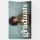 Vetretro afstuderen één foto-afstuderen spandoek (Verticaal)