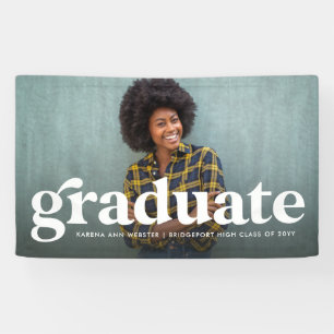Vetretro afstuderen één foto-afstuderen spandoek
