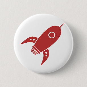Vetretro Rocket Shiket Red Ronde Button 5,7 Cm