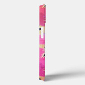 Vetrozene Roze & Paarse Windflower Patroon Retro Case-Mate iPhone Case (Achterkant / Rechts)