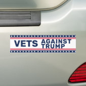 Vets Against Trump Politics Bumpersticker (Op auto)