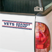 Vets Against Trump Politics Bumpersticker (Op Truck)