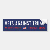 Vets contre Trump bumper sticker (Devant)