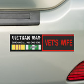 VETS WIFE STICKER (Op auto)