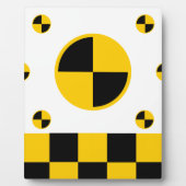 Vetstijl voor crashtestmarkers fotoplaat (Voorkant)