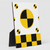 Vetstijl voor crashtestmarkers fotoplaat (Zijkant)