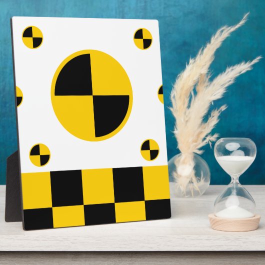 Vetstijl voor crashtestmarkers fotoplaat (Zijkant)