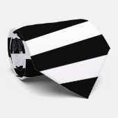 Vetstrepes zwart-wit Stropdas (Opgerold)