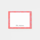 Vette anjer & maagdenpalm bloemen post-it® notes (Voorkant)