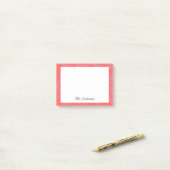 Vette anjer & maagdenpalm bloemen post-it® notes (Op bureau)