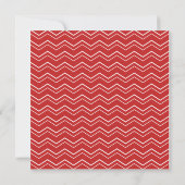 Vette Chevron Stripe Red Modern betaalbaar Kaart (Achterkant)