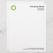 Vette cirkel - Martian Green Briefhoofd (Voorkant / Achterkant)