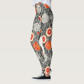 Vette citrus schijf strepen (6) leggings (Links)