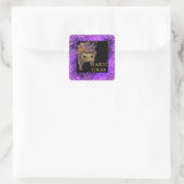 Vette Dinsdag Vierkante Sticker (Tas)