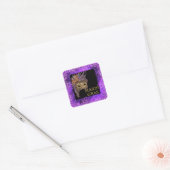 Vette Dinsdag Vierkante Sticker (Envelop)