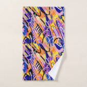 Vette en expressieve Abstracte kunst Bad Handdoek (Handdoek)
