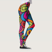 Vette en kleurrijke Swirly Design Leggings (Rechts)