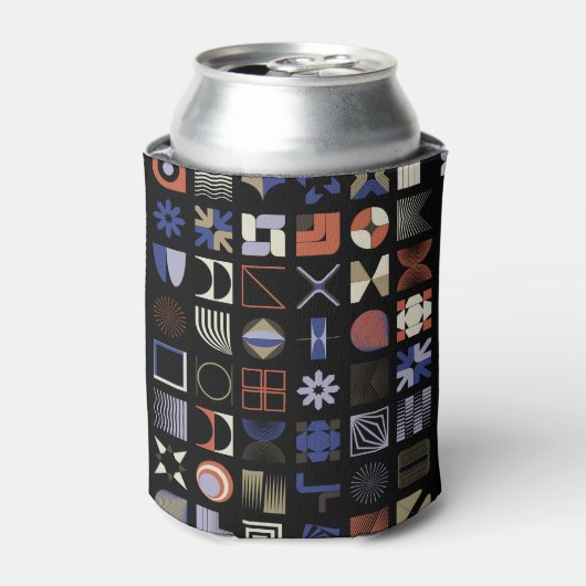 Vette graphics, abstracte  vormen. blikjeskoeler (Blikje Voorkant)