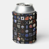 Vette graphics, abstracte  vormen. blikjeskoeler (Blikje Achterkant)