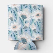 Vette hand geschilderd bloemig  blikjeskoeler (Achterkant)