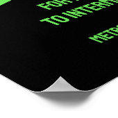 Vette heldere groene personal trainer foto poster (Hoek)