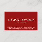 Vette INDIAN (aanpasbare kleuren) Visitekaartje (Achterkant)