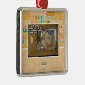 Vette kamergenoot metalen ornament (Rechts)