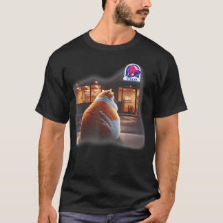 Vette Kat Taco Mexicaans Eten Grappige Chonk Kat M T-shirt