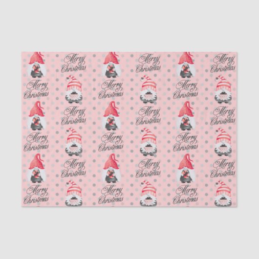 Vette kerstcadeautjes en Stippen Tissuepapier (Voorkant)