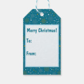 Vette kerstman Gepersonaliseerd kerst Cadeaulabel (Achterkant)