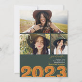 Vette klasse van 2023 manuscript groene foto's afs kaart (Achterkant)