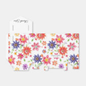 Vette kleurrijke bloem bedankdoosjes (Uitgevouwen)